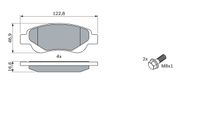 BOSCH Bremsbelagsatz, Scheibenbremse, Art.-Nr. 0 986 494 065