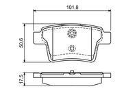 BOSCH Bremsbelagsatz, Scheibenbremse, Art.-Nr. 0 986 494 076