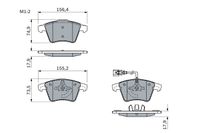 BOSCH Bremsbelagsatz, Scheibenbremse, Art.-Nr. 0 986 494 107