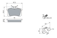 BOSCH Bremsbelagsatz, Scheibenbremse, Art.-Nr. 0 986 494 600