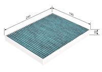 BOSCH Filter, Innenraumluft "FILTER+", Art.-Nr. 0 986 628 507