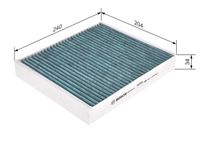 BOSCH Filter, Innenraumluft "FILTER+", Art.-Nr. 0 986 628 512
