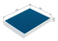 BOSCH Filter, Innenraumluft "FILTER+pro", Art.-Nr. 0 986 628 573