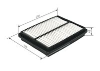 BOSCH Luftfilter, Art.-Nr. 1 457 433 037
