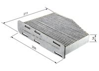 BOSCH Filter, Innenraumluft, Art.-Nr. 1 987 432 397