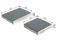 BOSCH Filter, Innenraumluft, Art.-Nr. 1 987 432 436