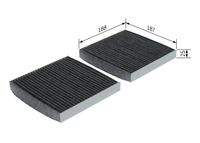 BOSCH Filter, Innenraumluft, Art.-Nr. 1 987 432 542