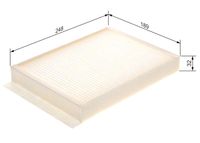 BOSCH Filter, Innenraumluft, Art.-Nr. 1 987 435 058