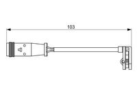 BOSCH Warnkontakt, Bremsbelagverschlei, Art.-Nr. 1 987 473 037