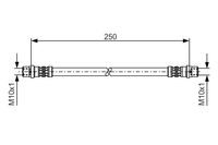 BOSCH Bremsschlauch, Art.-Nr. 1 987 476 309