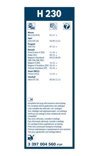 BOSCH Wischblatt "Rear", Art.-Nr. 3 397 004 560