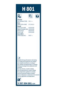 BOSCH Wischblatt "Rear", Art.-Nr. 3 397 004 801