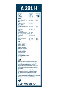 BOSCH Wischblatt "Rear Aerotwin", Art.-Nr. 3 397 008 045