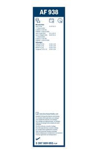 BOSCH Wischblatt "Aerofit" f&uuml;r VW MULTIVAN T5 (7HM, 7HN, 7HF, 7EF, 7EM, 7EN), Art.-Nr. 3 397 009 093