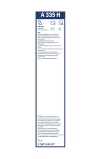 BOSCH Wischblatt "Rear Aerotwin" f&uuml;r VW TAIGO (CS1), Art.-Nr. 3 397 016 317