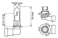 BOSCH Glhlampe, Fernscheinwerfer "Pure Light WS", Art.-Nr. 1 987 302 152