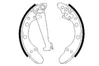 BOSCH Bremsbackensatz, Art.-Nr. 0 986 487 270