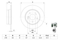 BOSCH Bremsscheibe, Art.-Nr. 0 986 478 325