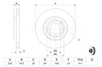 BOSCH Bremsscheibe, Art.-Nr. 0 986 478 621