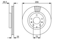 BOSCH Bremsscheibe, Art.-Nr. 0 986 479 C74