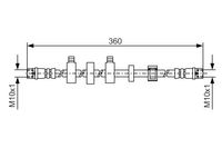 BOSCH Bremsschlauch, Art.-Nr. 1 987 481 538