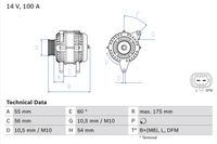 BOSCH Generator, Art.-Nr. 0 986 049 020