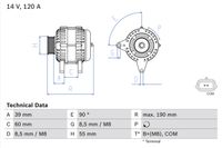 BOSCH Generator, Art.-Nr. 0 986 049 030