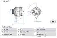 BOSCH Generator, Art.-Nr. 0 986 038 370