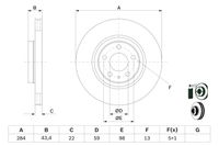 BOSCH Bremsscheibe, Art.-Nr. 0 986 478 521