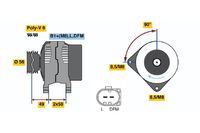 BOSCH Generator, Art.-Nr. 0 124 325 003