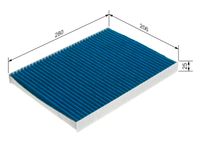 BOSCH Filter, Innenraumluft "FILTER+pro", Art.-Nr. 0 986 628 563