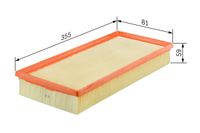 BOSCH Luftfilter, Art.-Nr. F 026 400 387