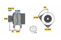 BOSCH Generator, Art.-Nr. 0 986 049 560