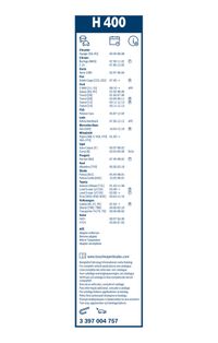 BOSCH Wischblatt "Rear", Art.-Nr. 3 397 004 757