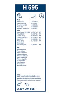 BOSCH Wischblatt "Rear", Art.-Nr. 3 397 004 595