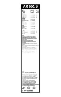 BOSCH Wischblatt "Aerotwin Retrofit", Art.-Nr. 3 397 118 913