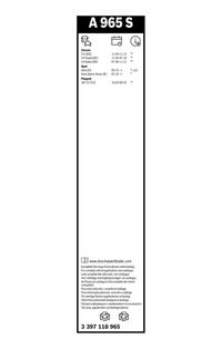 BOSCH Wischblatt "Aerotwin", Art.-Nr. 3 397 118 965