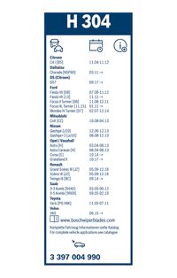 BOSCH Wischblatt "Rear", Art.-Nr. 3 397 004 990