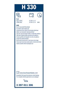 BOSCH Wischblatt "Rear", Art.-Nr. 3 397 011 306