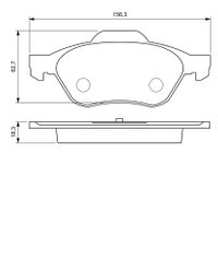 BOSCH Bremsbelagsatz, Scheibenbremse, Art.-Nr. 0 986 494 034