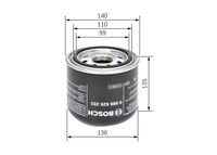 BOSCH Lufttrocknerpatrone, Druckluftanlage, Art.-Nr. 0 986 628 253
