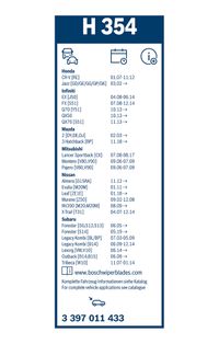 BOSCH Wischblatt "Rear", Art.-Nr. 3 397 011 433