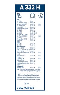 BOSCH Wischblatt "Rear Aerotwin", Art.-Nr. 3 397 008 635