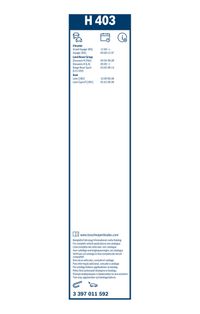BOSCH Wischblatt "Rear", Art.-Nr. 3 397 011 592