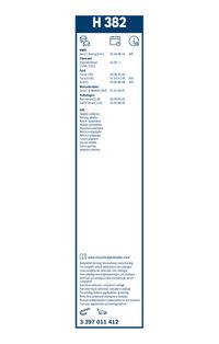 BOSCH Wischblatt "Rear", Art.-Nr. 3 397 011 412