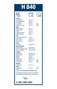 BOSCH Wischblatt "Rear", Art.-Nr. 3 397 004 802