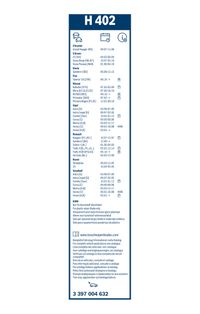 BOSCH Wischblatt "Rear", Art.-Nr. 3 397 004 632