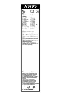 BOSCH Wischblatt "Aerotwin", Art.-Nr. 3 397 118 979