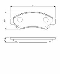 BOSCH Bremsbelagsatz, Scheibenbremse, Art.-Nr. 0 986 494 936