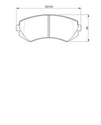 BOSCH Bremsbelagsatz, Scheibenbremse, Art.-Nr. 0 986 424 489